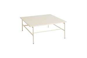 HAY - REBAR COFFEE TABLE - L80 X B84 X H33 - BEIGE MARBLE